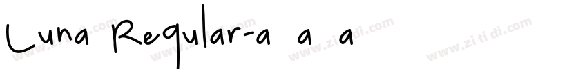Luna Regular字体转换